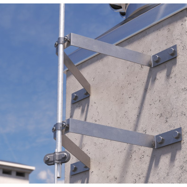 Тримач блискавкоприймача Leo Lightman L250 Ø16 Ni (415023) - фото №2