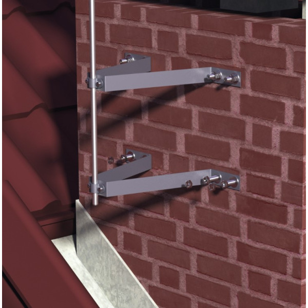 Тримач блискавкоприймача Leo Lightman L250 Ø16 Ni (415023) - фото №5