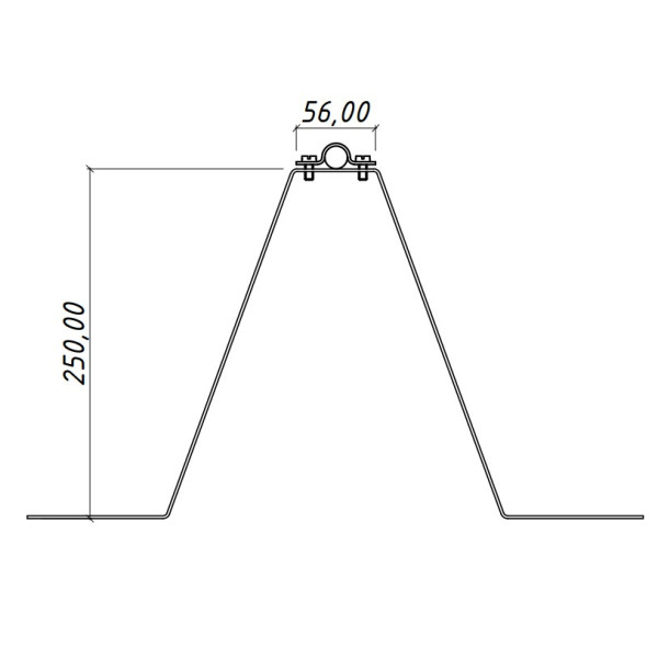 Тримач блискавкоприймача Leo Lightman L250 Ø16 Ni (415023) - фото №6