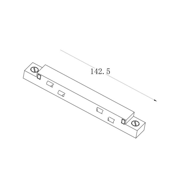 З'єднувач лінійний Alumled ALMG-ZM 180 Wh - фото №1