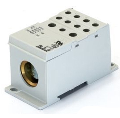 Розподільний блок FTG (вхід:95-185 мм², виходи:2x2,5-35мм², 5x2,5-16мм², 4x2,5-10мм²) - фото №1