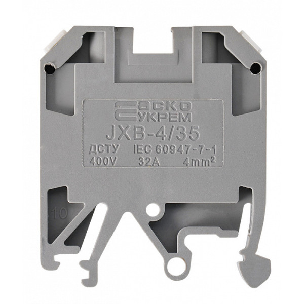 Клеммник Аско-Укрем JXB 4/35 серый (A0130010002) - фото №1