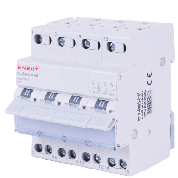 Вимикач навантаження E.Next на три положення e.is3.pro.4.40, 4р, 40А