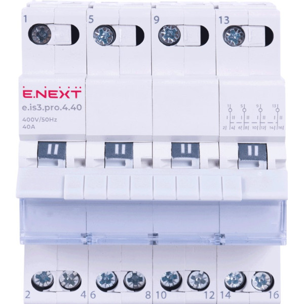 Вимикач навантаження E.Next на три положення e.is3.pro.4.40, 4р, 40А - фото №1