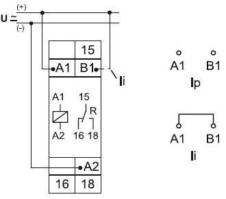 8А 12-240В AC/DC, Schrack импульсное реле на 1 контакт - фото №1