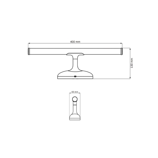 Светильник подсветка для зеркала Goldlux 328571 Armona LED 1x6W 4000K 750Lm IP44 хром - фото №3