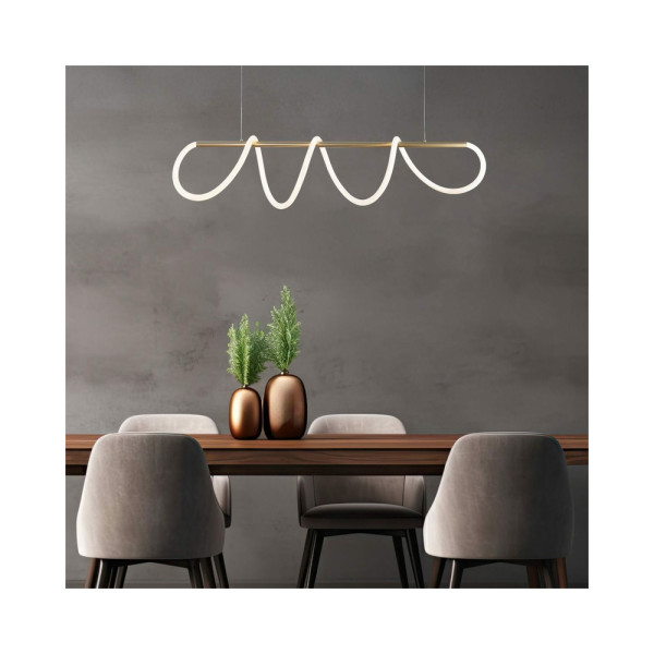 Люстра Zuma Line 20006PM-GD Balbo Led 1x45W 3000K-6000K 3500Lm IP20 - фото №1