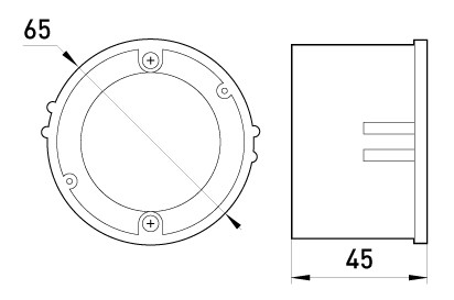 Установочна коробка E.Next e.db.stand.209.d65.pl гіпсокартон (s027004pl) - фото №1