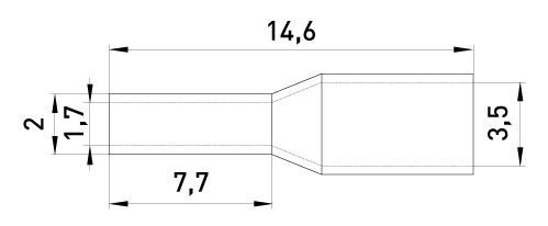 Втулочный наконечник E.Next e.terminal.stand.e1508.black 1,5 кв.мм черный (s3036024) - фото №1