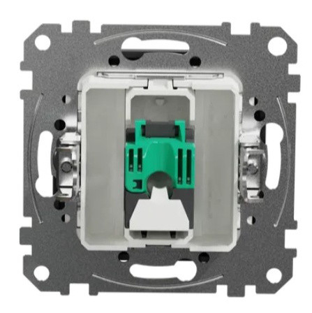 Комп'ютерна розетка Schneider Electric Sedna Design & Elements RJ45 кат. 5е UTP чорна SDD114451 - фото №3