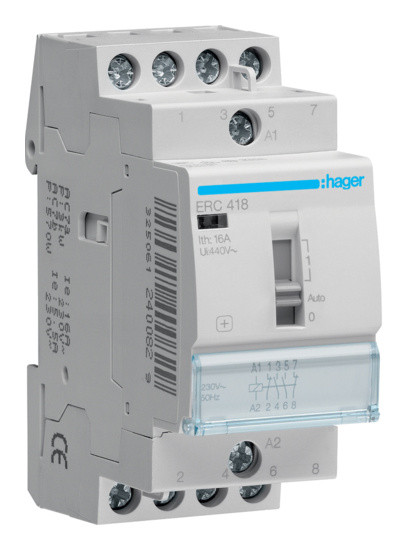 Реле Hager ERC418, 2НО+2НЗ, 230В