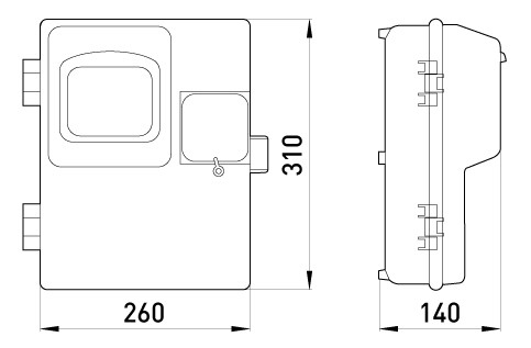 Пластиковый корпус для электросчетчика E.Next КДЭ-1 (s0110008) - фото №5