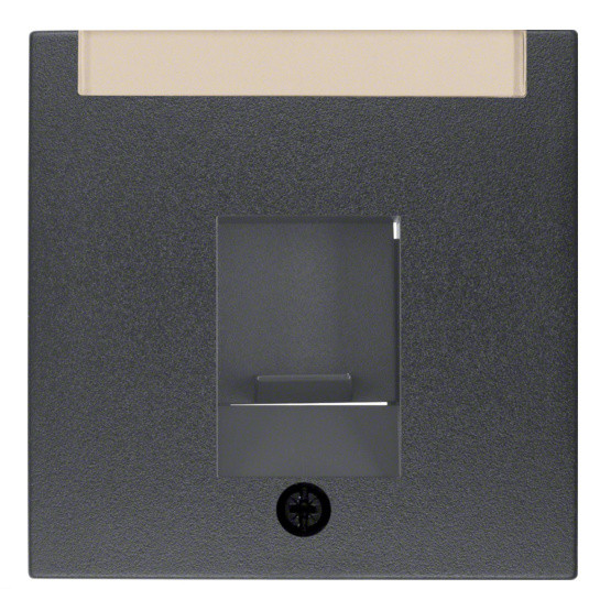 Накладка для супортів модуля RJ12/RJ45 антрацит Berker S.1/B.3/B.7