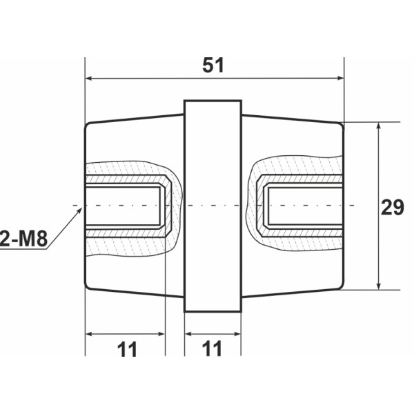 Шинный изолятор Promfactor SM518R - фото №1