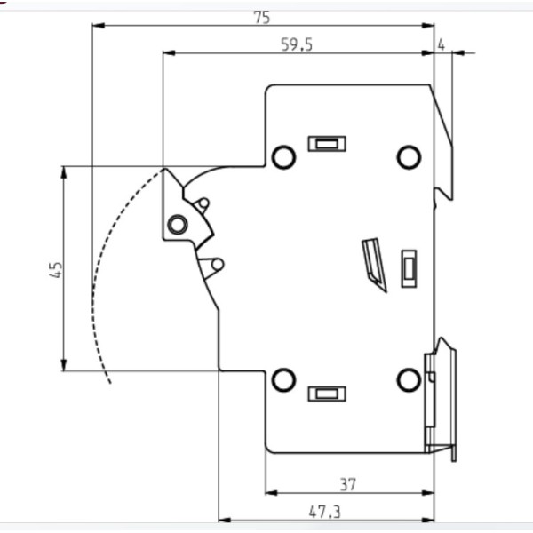 Роз'єднувач запобіжник ETI 002540005 EFD 10 3p+N - фото №1