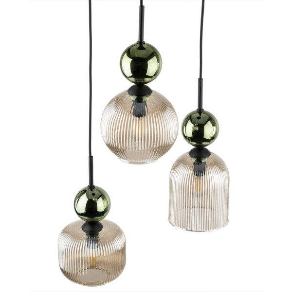 Подвесной светильник, люстра TK Lighting 11148 Sophia E14 3x10W IP20 зеленый - фото №2