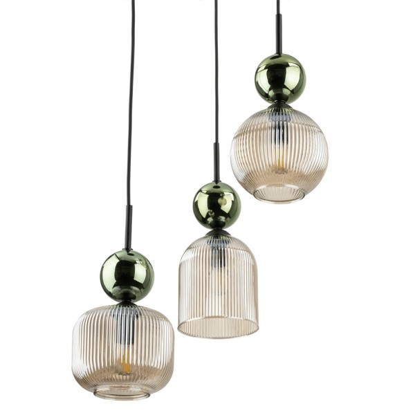 Подвесной светильник, люстра TK Lighting 11148 Sophia E14 3x10W IP20 зеленый - фото №3