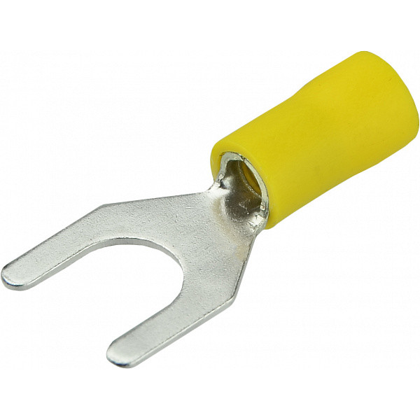 Вилочный наконечник Аско-Укрем SV 5,5-6 изолированный желтый 100шт (A0060040005)