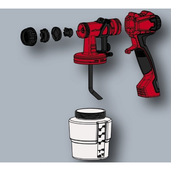 Электрический краскораспылитель EINHELL 4260020 TC-SY 700 S - фото №3
