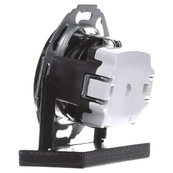 Розетка із з/к чорна Berker 1930/Glas - фото №3