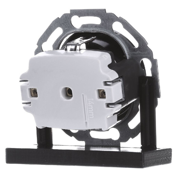 Розетка із з/к чорна Berker 1930/Glas - фото №4