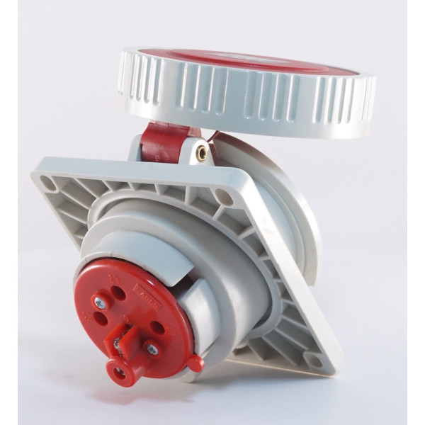 Наклонный силовой разъем WALTHER WL539406 (3Р+PЕ) 32А 380V IP67 - фото №4