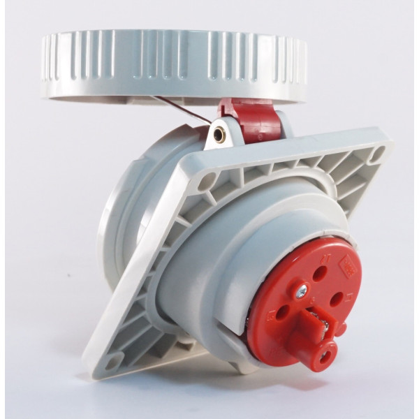 Наклонный силовой разъем WALTHER WL539406 (3Р+PЕ) 32А 380V IP67 - фото №5