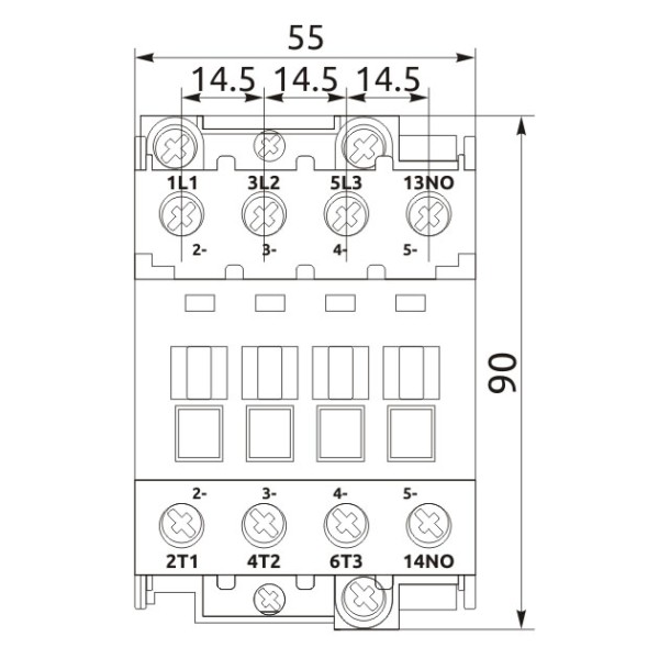 Контактор Promfactor FC-3/32А 1NC AC36В (FC31032036) - фото №1