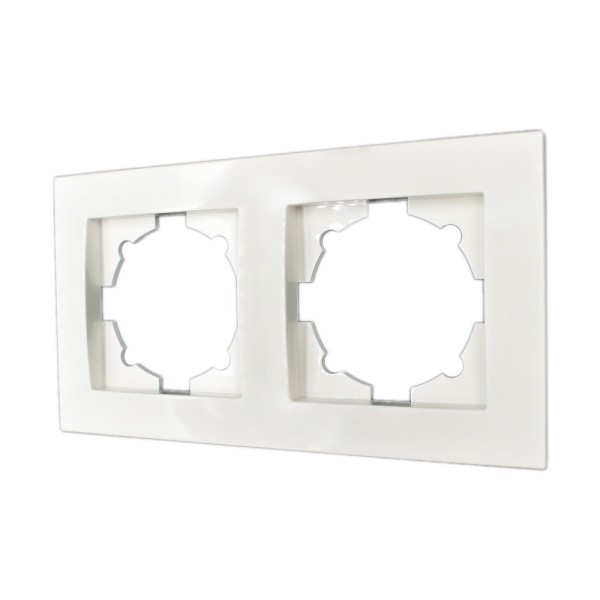 Рамка ELBI VEGA белая 2-на (510-010200-226) - фото №1