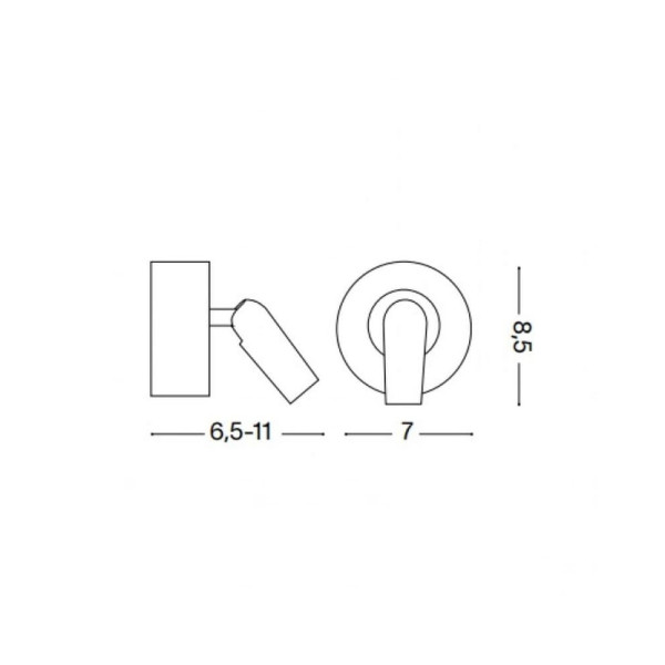 Бра, настенный светильник Ideal Lux 260600 Bean - фото №1