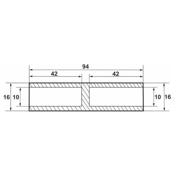 Алюминиевая кабельная гильза Promfactor BL/AL-50 - фото №1