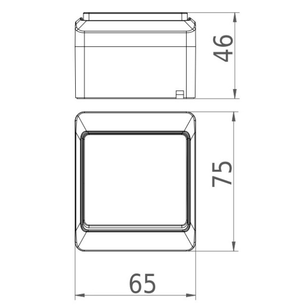 Одноклавишный выключатель Elektro Plast 0331-6 Hermes IP44 коричневый - фото №1