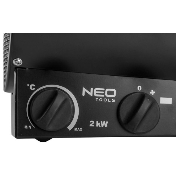 Промислова теплова гармата Neo Tools 2кВт (нержавіюча сталь) 253 м³/год (90-065) - фото №1