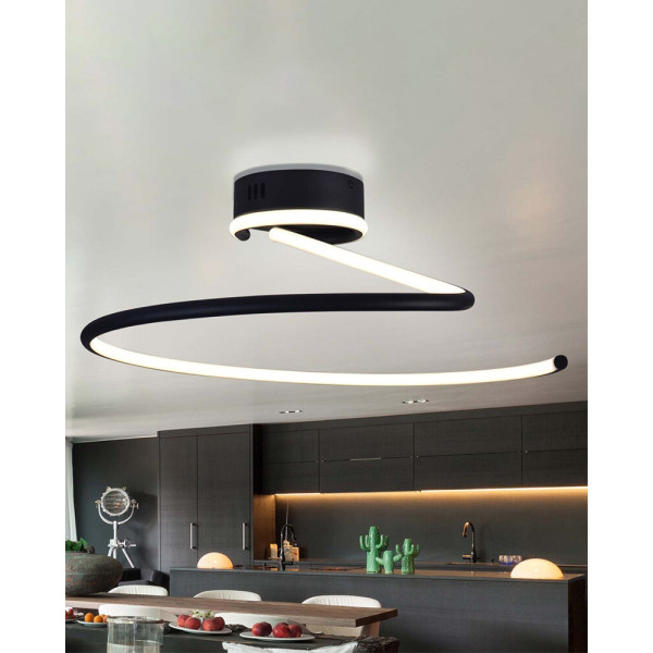 Люстра Goldlux 335722 Diuna LED 1x34W 4000K 4880Lm IP20 чорна - фото №1