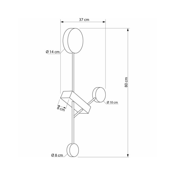 Бра, настенный светильник Imperium Light 592380.05.05.92 Felina LED 8.5W 4000K IP20 - фото №1