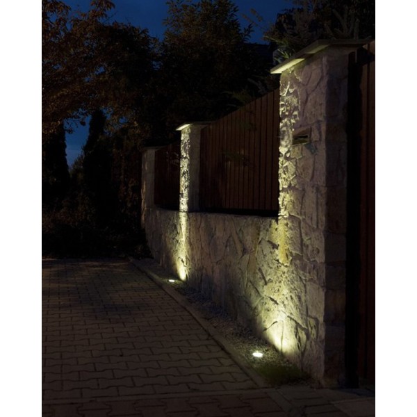 Вуличний світильник Goldlux 209016 Cometa GU10 1x50W IP65 нікелевий - фото №2