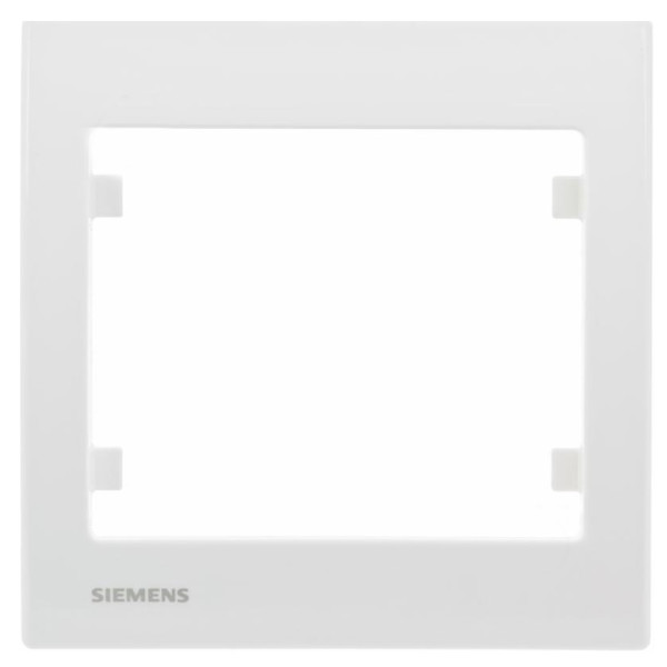 Одинарная рамка Siemens Iris S18001 (белоснежная)