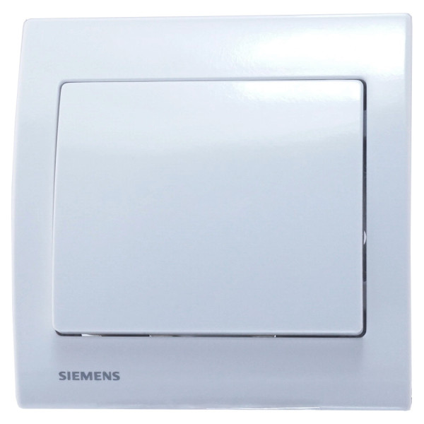 Одинарная рамка Siemens Iris S18001 (белоснежная) - фото №1