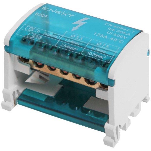 Нулевая шина E.Next e.cbs.pro.2.7 на DIN-рейку (p0650001)