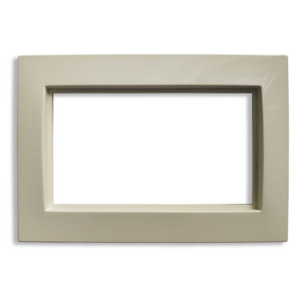 Рамка ELBI VEGA кремовая для розетки 2-ой с заземлением (510-010300-907)