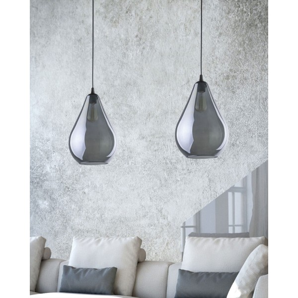 Подвесной светильник, люстра TK Lighting 2326 Fuente E27 1x15W IP20 дымчатый - фото №1