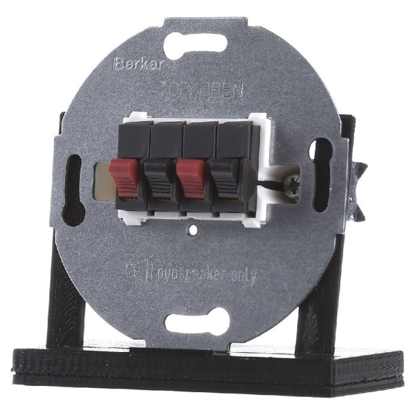 Розетка для стерео-гучномовця, антрацит (механізм) Berker - фото №1