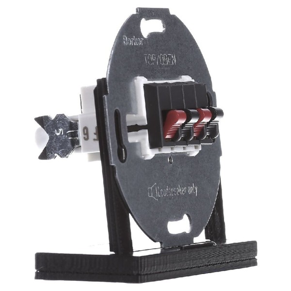 Розетка для стерео-гучномовця, антрацит (механізм) Berker - фото №2