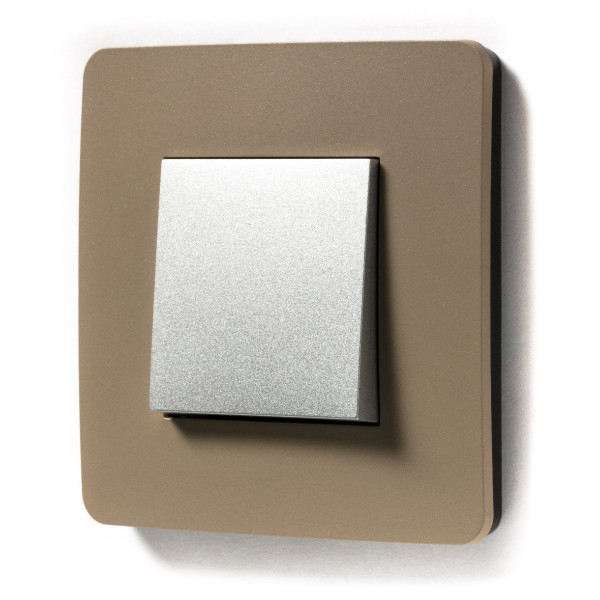 Одноклавішний перемикач Schneider Electric NU320330 (схема 6) 10А 2М (алюміній) - фото №1