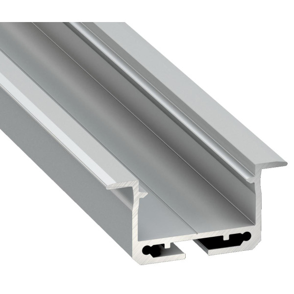 Профіль для світлодіодної стрічки Lumines inSILEDA срібло
