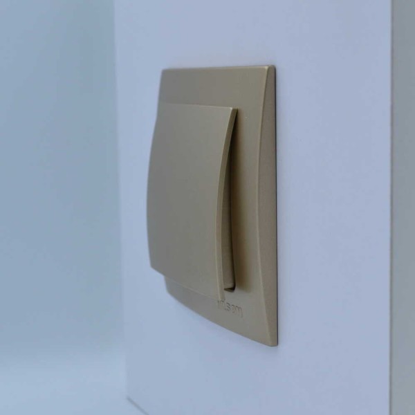 Вимикач Nilson Touran золото 1кл ( 24151001 ) - фото №2