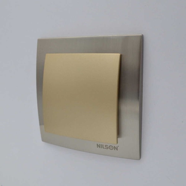 Вимикач Nilson Touran золото 1кл ( 24151001 ) - фото №7