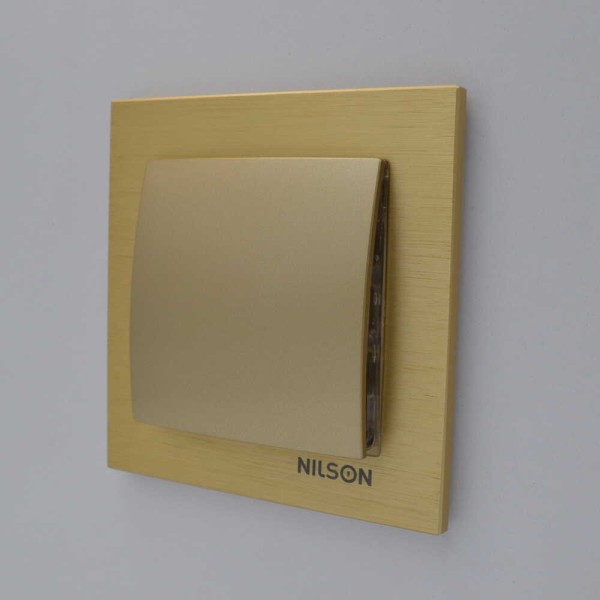 Вимикач Nilson Touran золото 1кл ( 24151001 ) - фото №9