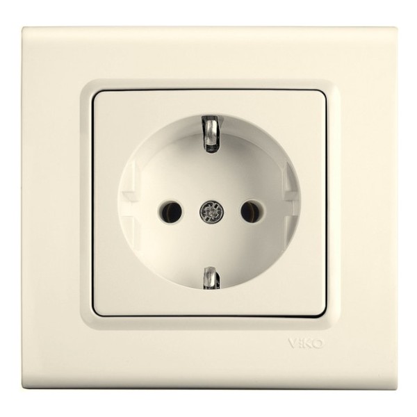Розетка кремова VIKO Linnera