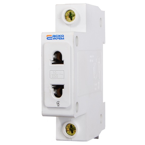 Розетка на Din-рейку Аско-Укрем C45 2Р (A0150010103)